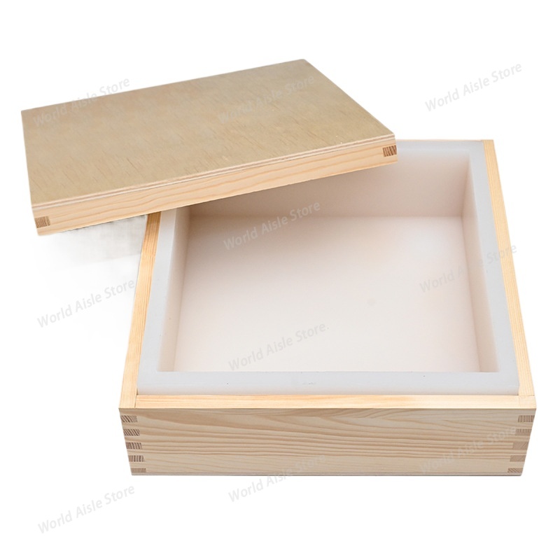 Soap Making Cold Process - Seifenform aus lebensmittelechtem Silikon, quadratische Toastform,