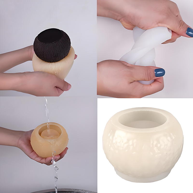 Soap Making Material - 3D Simulation Kokosnuss Silikon Form Aromatherapie