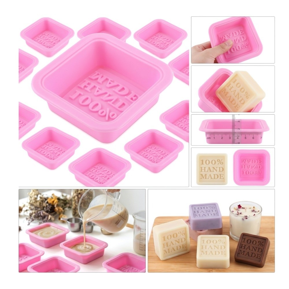 Soap Making Cold Process - 25 Stück Silikon-Seifenformen, Antihaftbeschichtet, Kleine Größe,