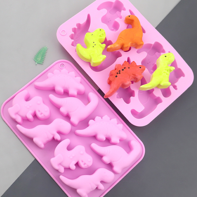 Soap Making Material - Blues Großhandel 8 Dinosaurier Cartoon Silikon