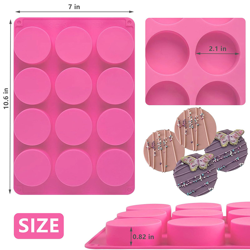 Runde Silikonformen mit 12 Hoh – Soap Making Material Bewertung und Preis