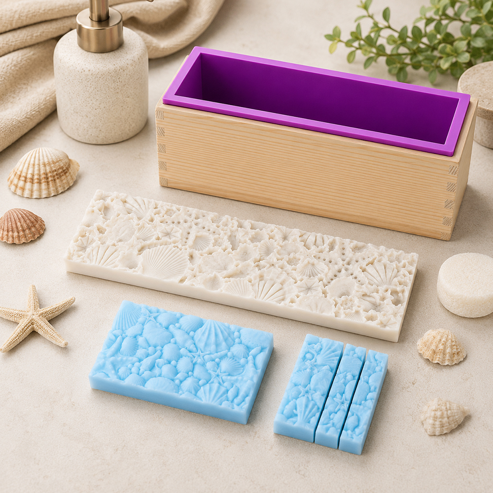 Ozean-Muschel-Matte Silikon-Se – Soap Making Cold Process Bewertung und Preis